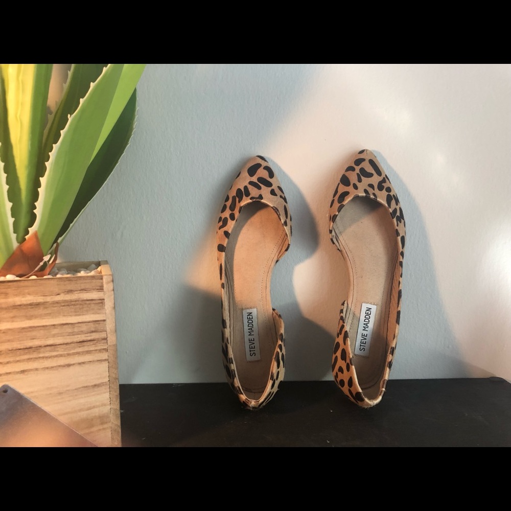 Leopard flats (cow hair) “Elusionl”